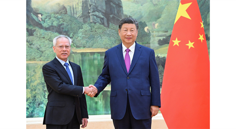 習(xí)近平會(huì)見澳門特別行政區(qū)候任行政長(zhǎng)官岑浩輝